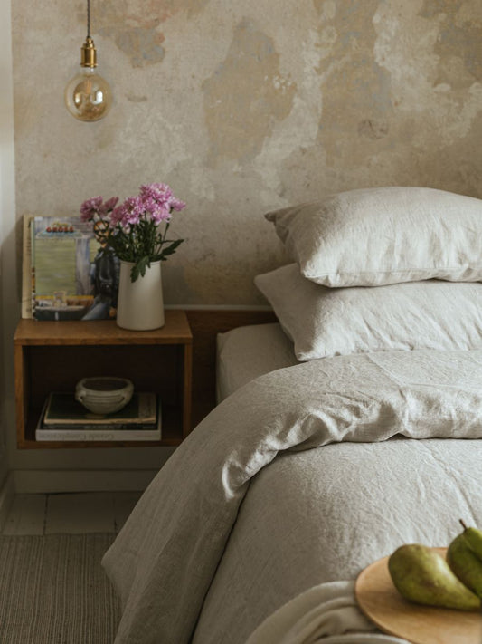 Natural Beige 100% Flax Linen Sheet Sets