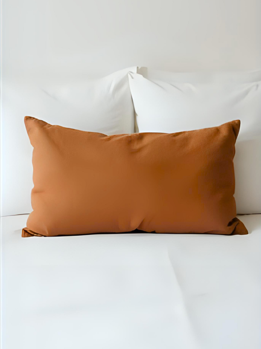 Cinnamon Brown 100% Flax Linen Classic Envelope Closure Pillowcases