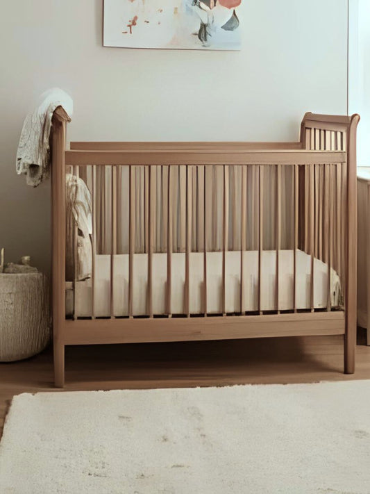 Natural Beige 100% Flax Linen Baby Fitted Sheets