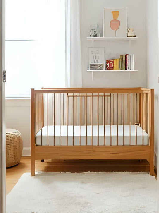 Magnolia White 100% Flax Linen Baby Fitted Sheets