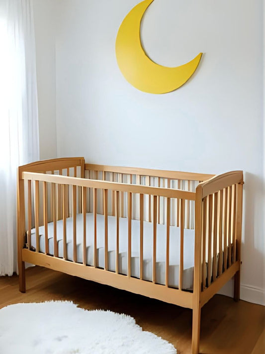 Moonlit Grey 100% Flax Linen Baby Fitted Sheets