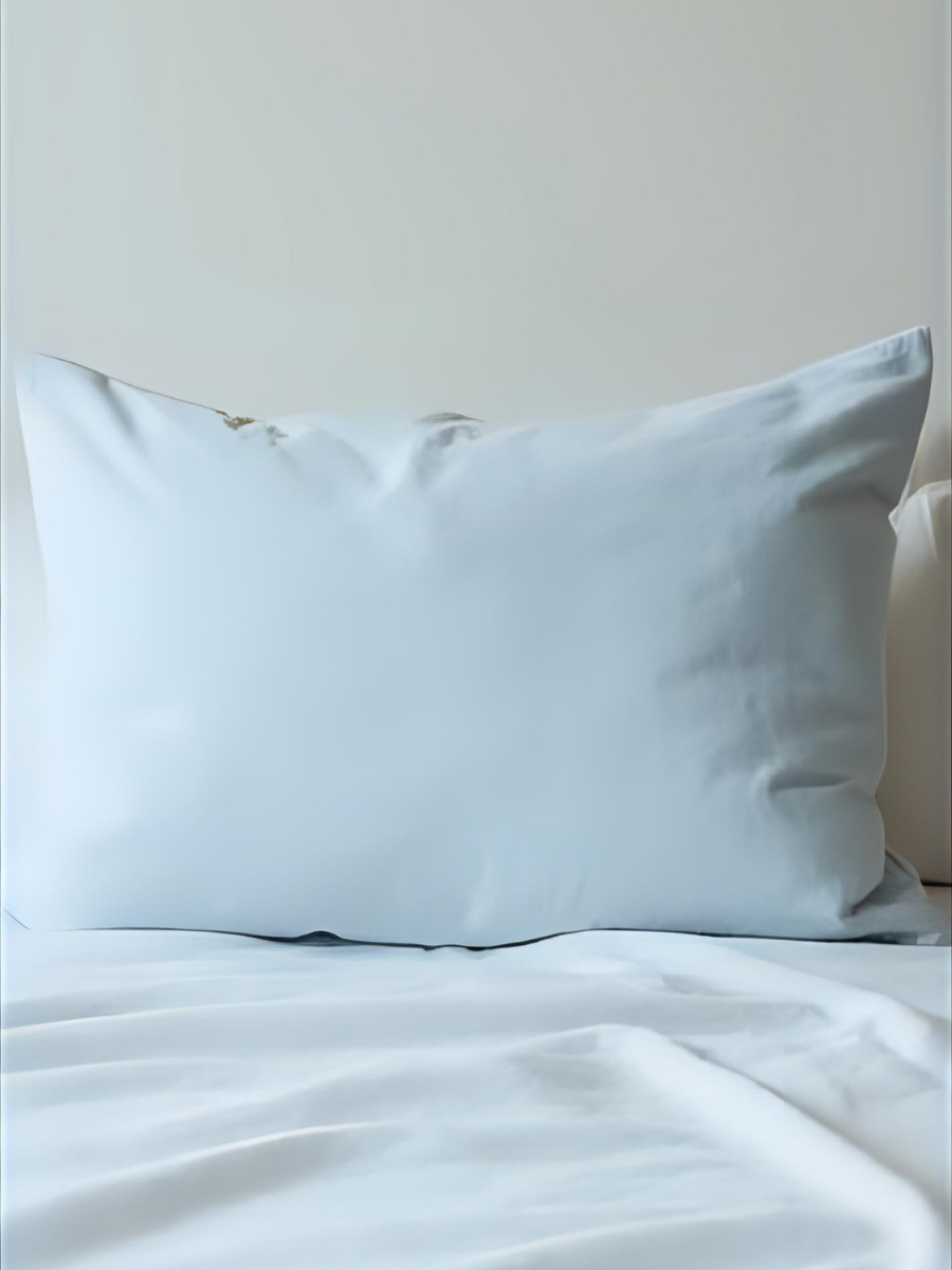 Sky Blue 100% Flax Linen Classic Envelope Closure Pillowcases