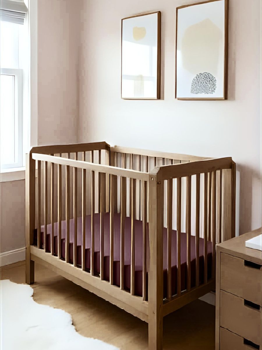Elderberry Purple 100% Flax Linen Baby Pure Luxe Fitted Sheets