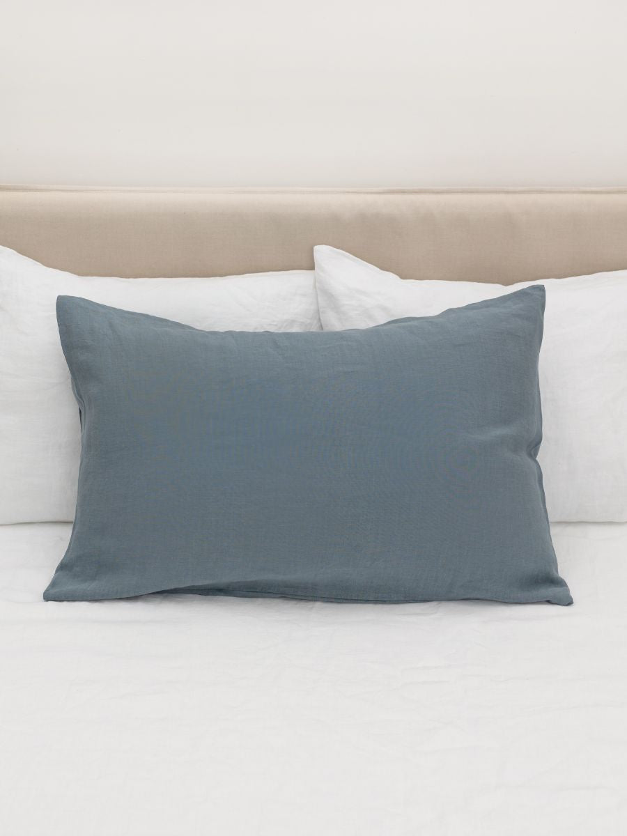 Baltic Blue 100% Flax Linen Duvet Cover Sets