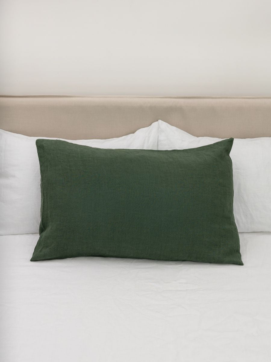 Forest Green 100% Flax Linen Sheet Sets