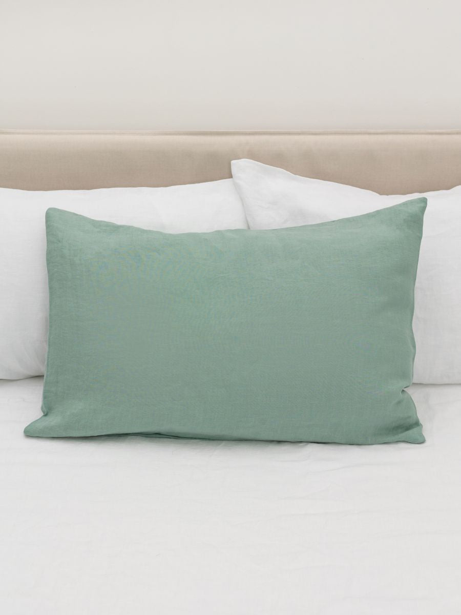 Willow Green 100% Flax Linen Duvet Cover Sets