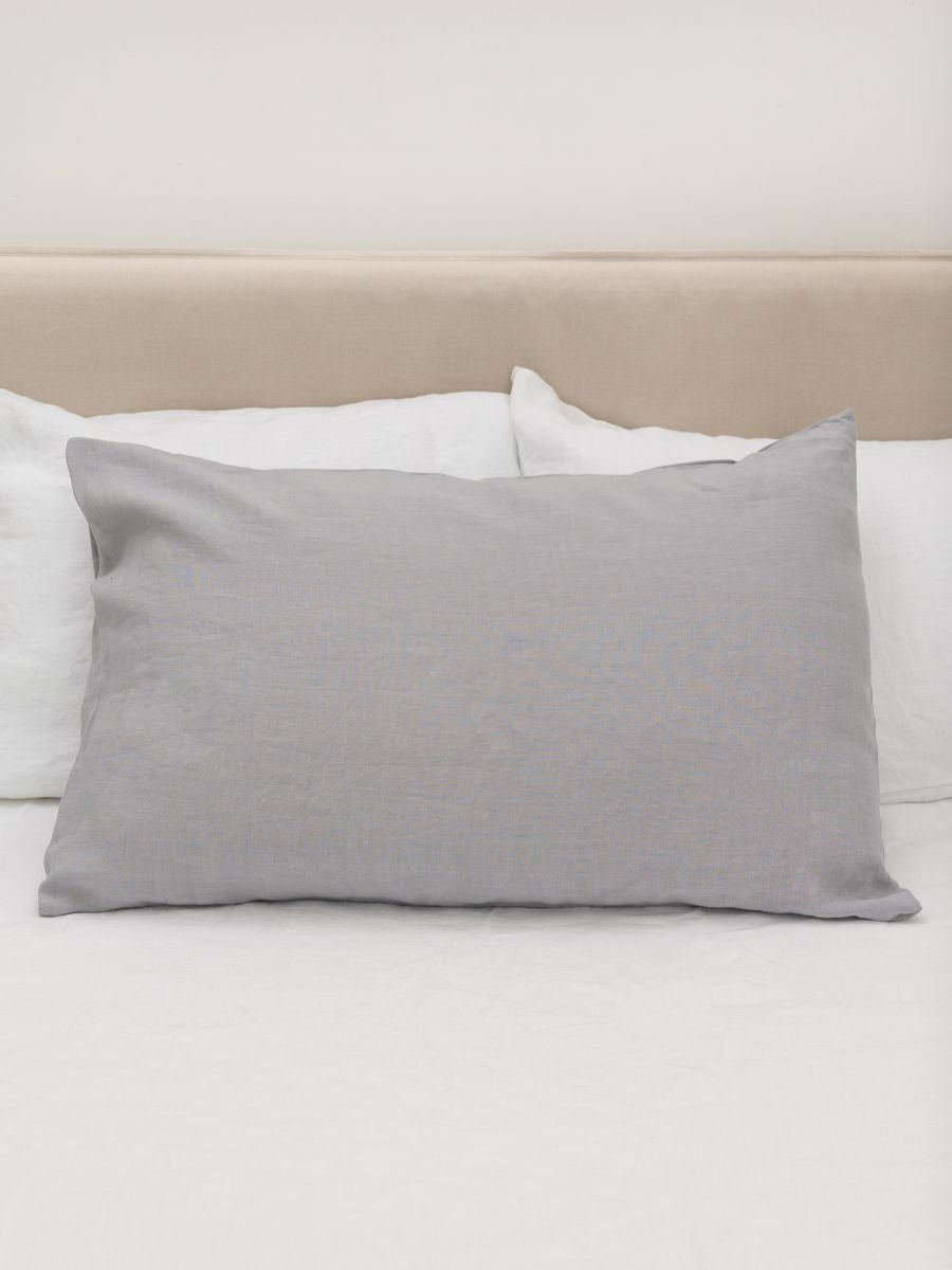 Moonlit Grey 100% Flax Linen Duvet Cover Sets