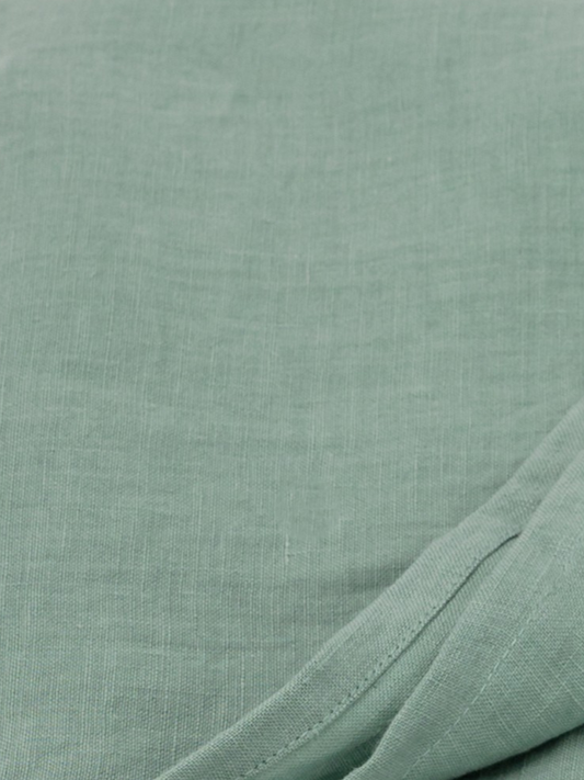 Willow Green 100% Flax Linen Flat Cover Sheets