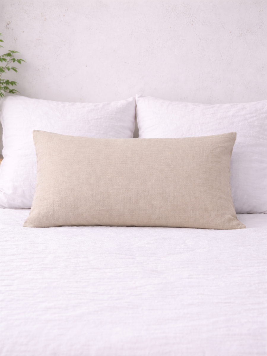Natural Beige 100% Flax Linen Deep Pocket Sheet Set