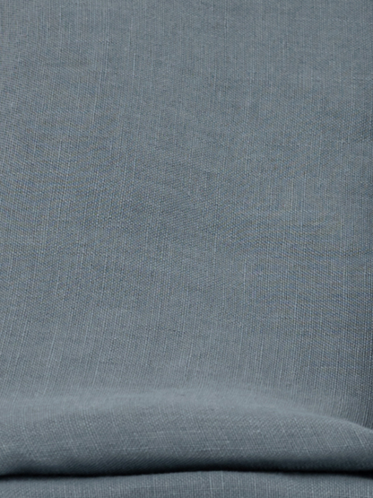 100% flax linen Harbor Blue fabric swatch – OEKO-TEX Standard 100, soft & natural texture, heirloom quality