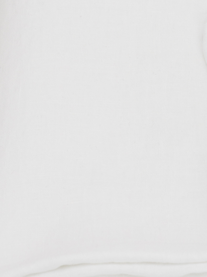 100% flax linen Magnolia White fabric swatch – OEKO-TEX Standard 100, soft & natural texture