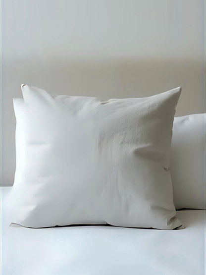 100% flax linen Moonlit Grey Euro square pillow with zipper – OEKO-TEX Standard 100, plush & refined