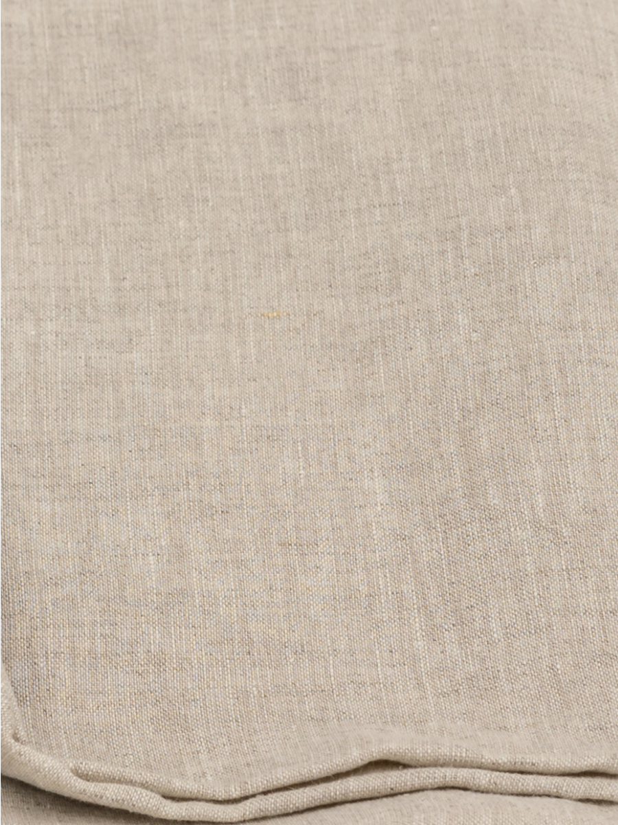 100% flax linen Natural Beige fabric swatch – OEKO-TEX Standard 100, soft & natural texture