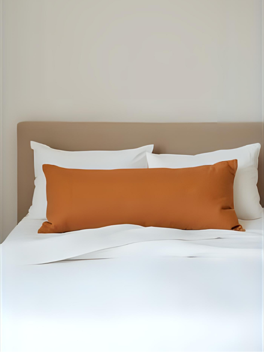 Cinnamon Brown 100% Flax Linen Zipper Closure Pillowcases