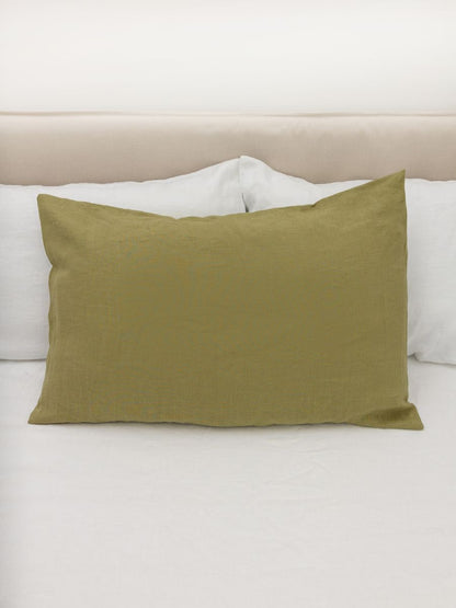 Olive Green 100% Flax Linen Sheet Sets