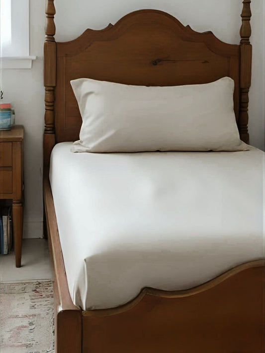 Natural Beige 100% Flax Linen Toddler Pure Luxe Fitted Sheets