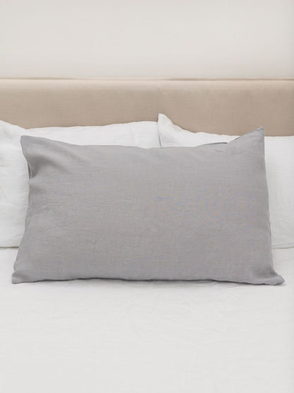 Moonlit Grey 100% Flax Linen Duvet Cover Sets