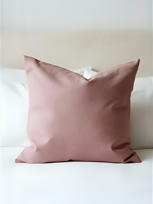 Rosewood Pink 100% Flax Linen Classic Envelope Closure Pillowcases