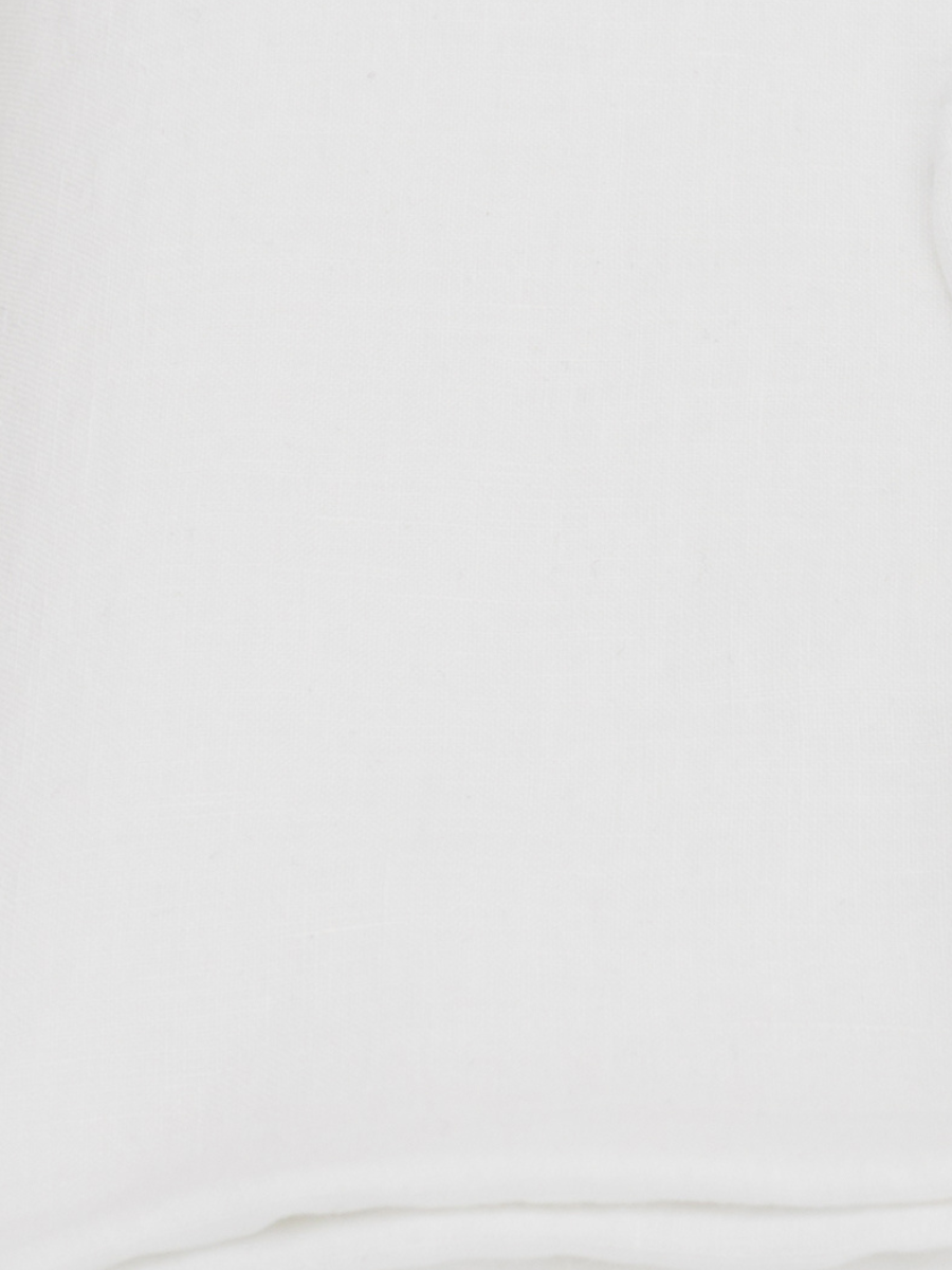 Magnolia White 100% Flax Linen Zipper Closure Pillowcases