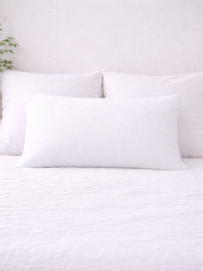 Magnolia White 100% Flax Linen Sheet Set