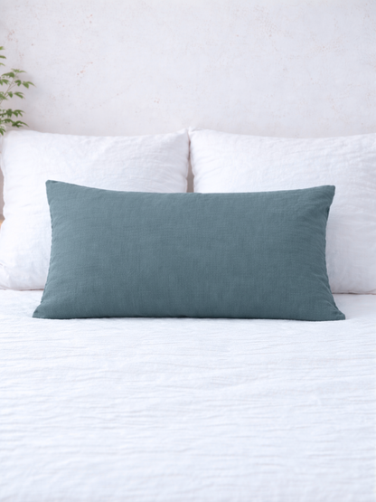 Harbor Blue 100% Flax Linen Deep Pocket Sheet Set