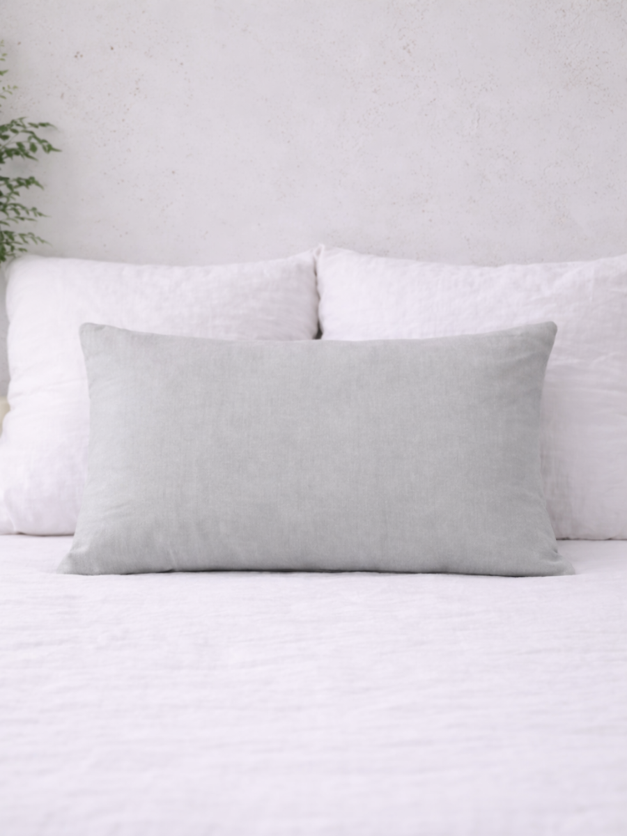 Moonlit Grey 100% Flax Linen Sheet Set