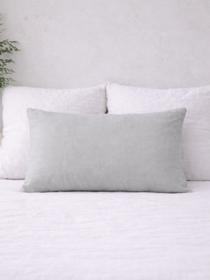 Moonlit Grey 100% Flax Linen Sheet Set