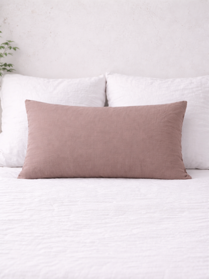 Rosewood Pink 100% Flax Linen Deep Pocket Sheet Set